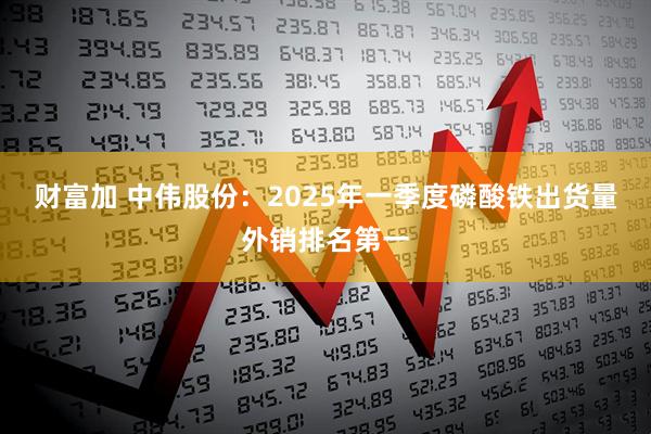 财富加 中伟股份：2025年一季度磷酸铁出货量外销排名第一